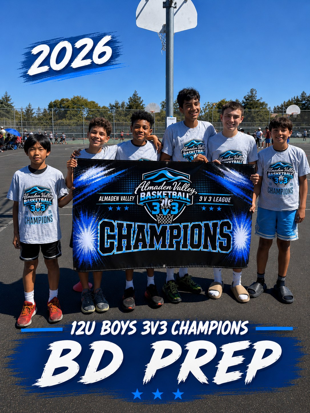 BD Prep 12U Boys 2026 3v3 champions