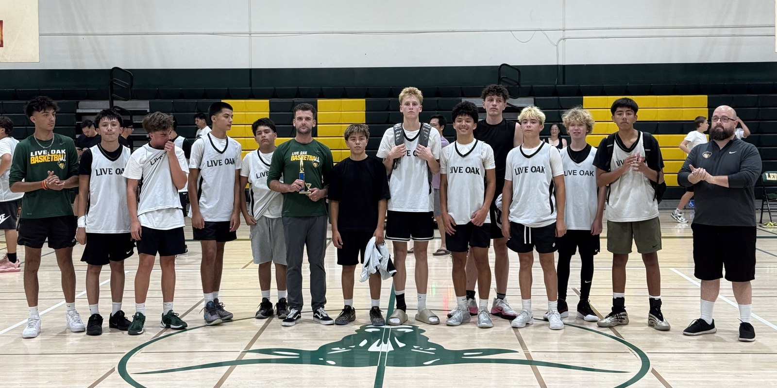 Live Oak Acorns JV Boys 2nd place team