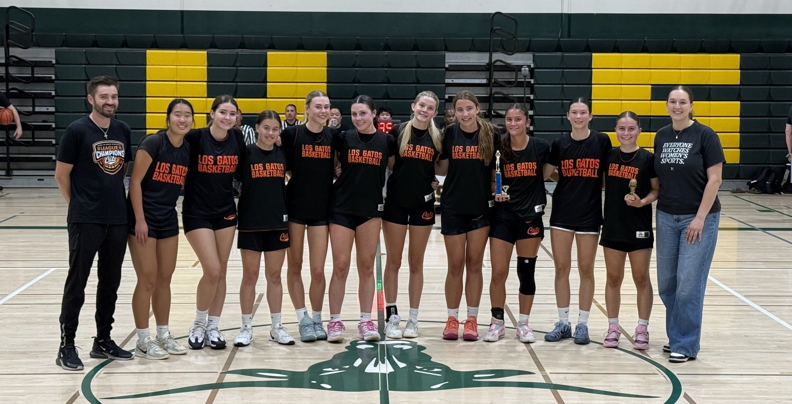 Los Gatos Wildcats Varsity Girls 2nd place team