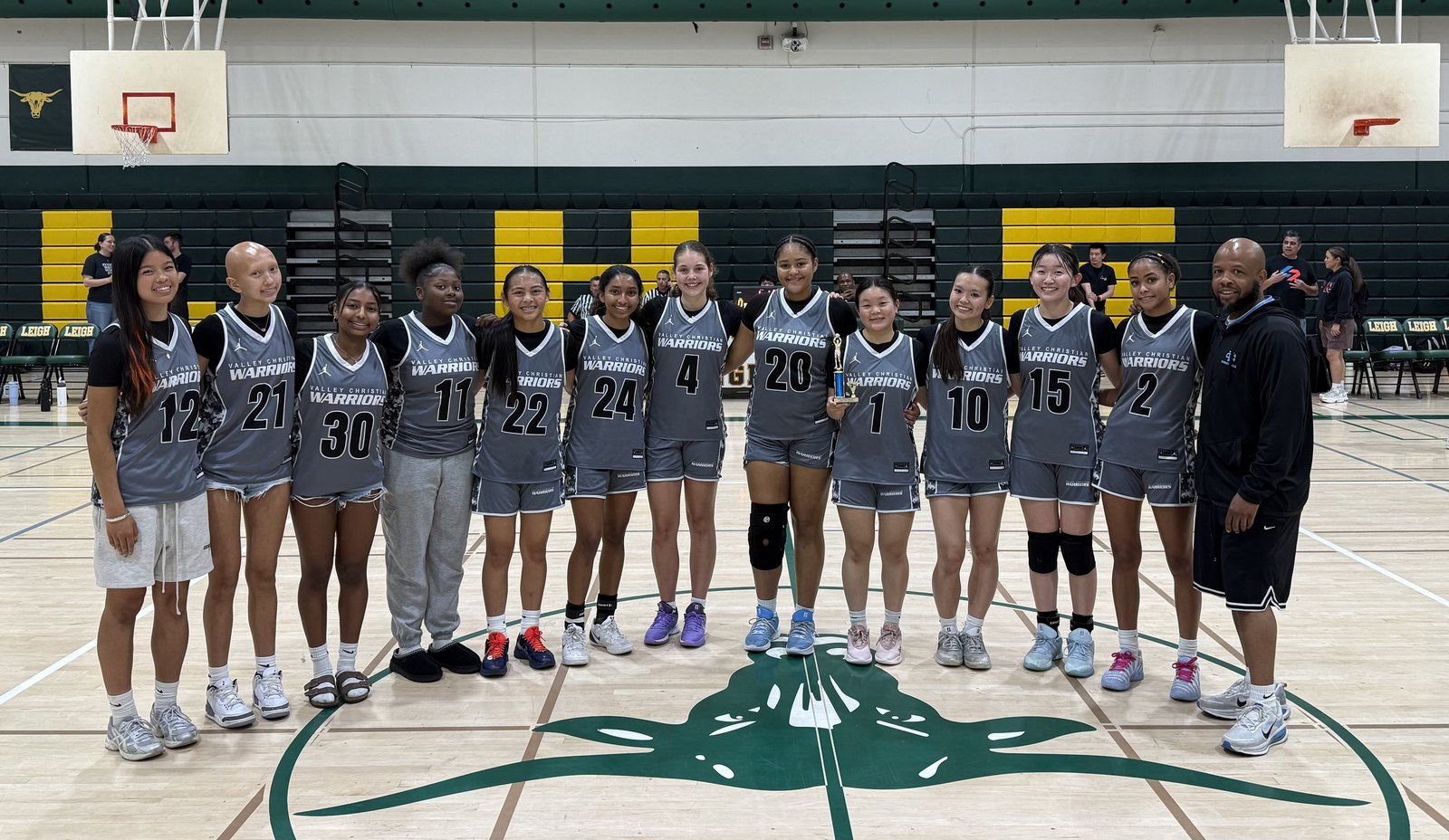 Valley Christian Warriors Varsity Girls 3rd place team